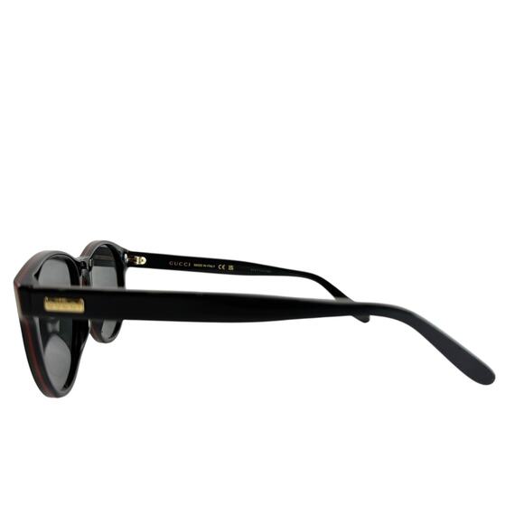 Gucci Round Oval Unisex GG0271S 55mm Sunglasses Women's Black‎ With Case NEW - Picture 5 of 14